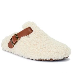 Time and Tru Women's Buckled Sherpa Casual Clog size 10 NWT